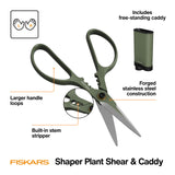 Fiskars 6" Plant Shaping Shears & Holder, Precision Indoor Gardening Snips