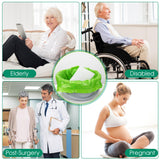 BOOWOO Bedside Commode Liners with Absorbent Pads, 50 Disposable Commode Bags and 50 Pads, Scented Adult Potty Chair Liners, Portable Commode Poop Bags for Commode Chair, Bedpan, Bucket Toilet