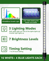 joyhalo 40 Cell Seed Starter Kit with Grow Light and Heating Mat