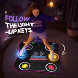 Dance Mat Toys with Bluetooth, Electronic Dance Pad for 3-12 Year Old Kids