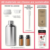 HIQILI Rose Essential Oil for Diffuser, Soap, Perfume & Candle Making - 16 Fl Oz