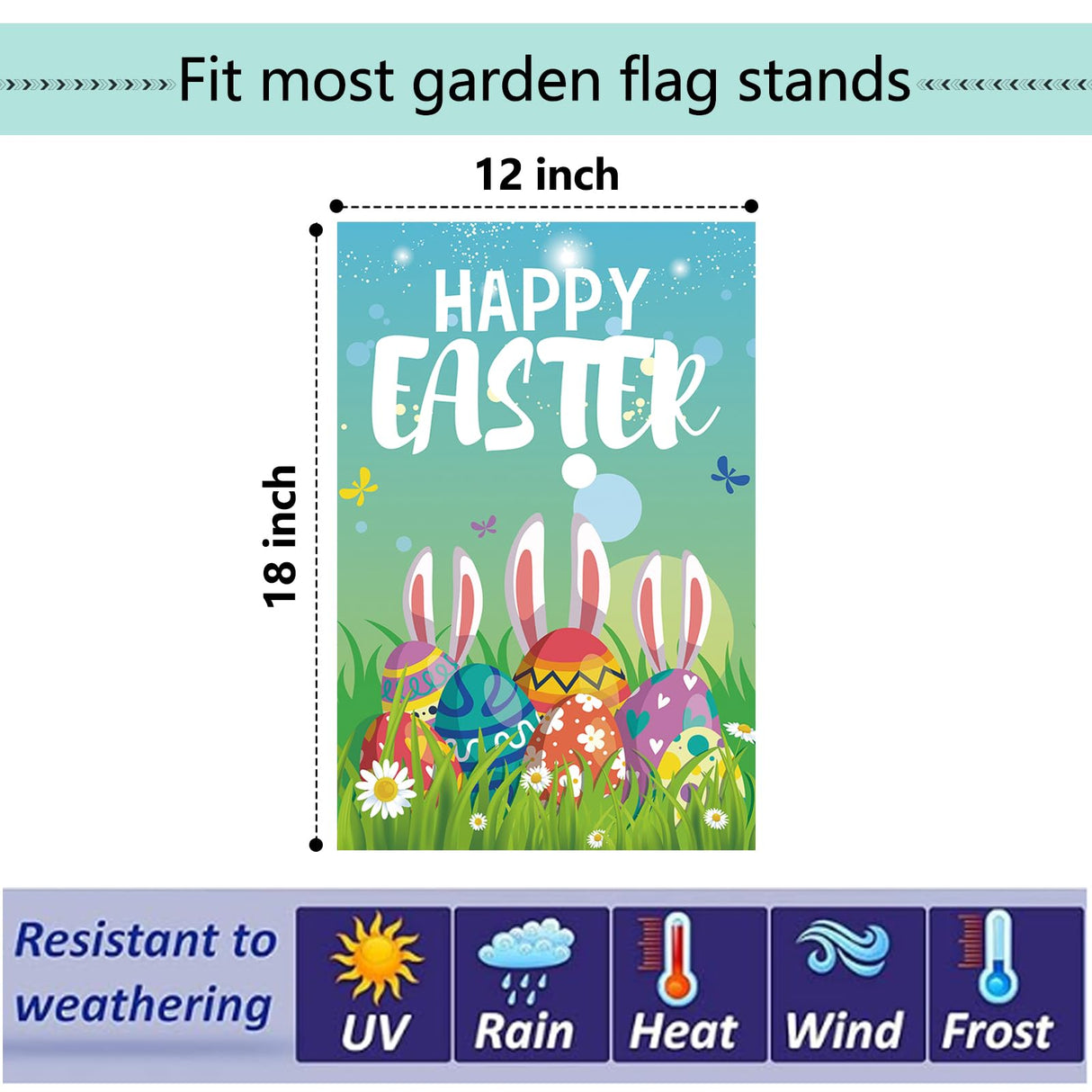 Seasonal Garden Flags Set of 12 Double Sided 12 x 18 Inch, Small Yard Flags for Outside, Summer Fall Garden Flag, Christmas Halloween Winter Outdoor Flag, Holiday Garden Decorations for All Season