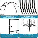 Heavy Duty Garden Arch Trellis for Climbing Plants Metal Garden Arbors