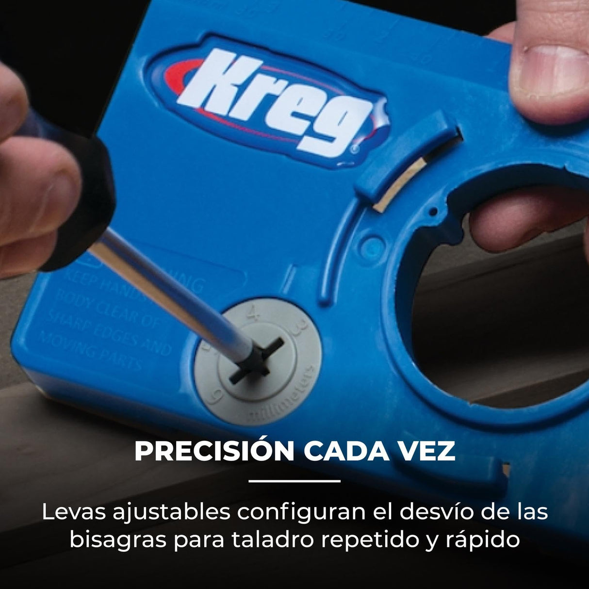 Kreg Concealed Hinge Jig - 35mm Cup Drilling Jig - Adjustable Cabinet Door Installation Tool - KHI-Hinge
