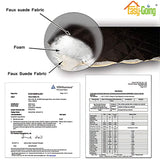 Easy-Going Reversible Couch Cover for 3 Cushion Couch Sofa Cover for Dogs Water Resistant Furniture Protector Cover with Foam Sticks Elastic Straps for Pet Cat (Sofa, Christmas Red/Ivory)