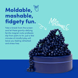 Speks Crags Ferrite Putty, 500+ Ferrite Stones in a Tin, Fidget Toy for Adults & Teens 14+, Desk Toy for Office, Christmas Gift, Holiday Stocking Stuffer, Stress Relief Present | Matte Indigo, Medium