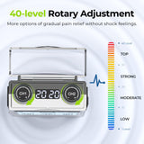 AUVON Rechargeable TENS Unit Muscle Stimulator, FSA HSA Eligible, Digital TENS Machine with 8 Customizable Modes, Electronic Massager for Sciatica, Shoulder & Back Pain Relief, 12 Pads, A Carry Case