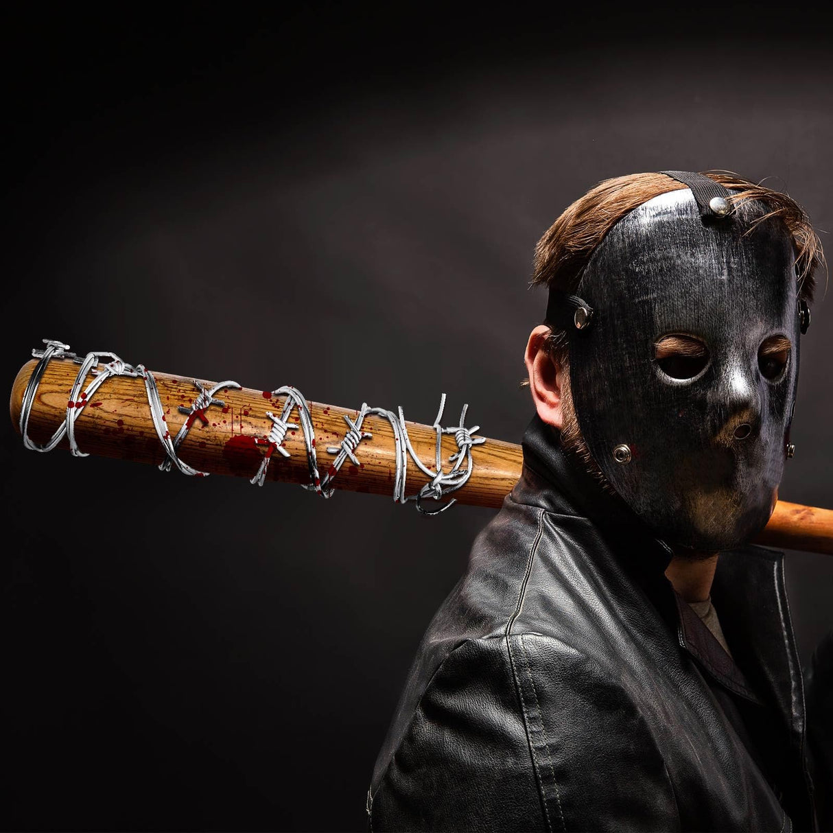 Taiyin 4 Pcs 32.8 Foot Fake Rusted Barbed Wire Decoration Halloween Plastic Faux Barb Wire Prop Western Decor for Cowboy Christmas Party (Silver)