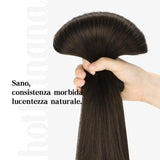 HOTBANANA Human Hair Clip in Hair Extensions, Dark Brown 120g Clip in Hair Extensions Real Human Hair Straight Remy Hair Clip in Hair Extensions 22 Inch 7pcs