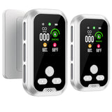 HAKINAKU 2-Pcs 4IN1 Plug in Smoke & Carbon Monoxide Detector Combination Builti-in 2000 mAh Backup Battery HD Screen [Smoke CO Temp Humidity Sensor] Alarm for Home Travel Hotel Indoor (White)