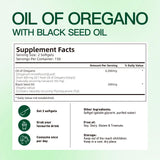 VivoNu Oil of Oregano Capsules, Balanced Oil of Oregano with Black Seed Oil, Organic Oregano Oil Softgels,Carvacrol,Thymoquinone, Non-GMO
