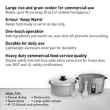 Panasonic Commercial Electric Rice Cooker, 120V Large Capacity 46-Cup (Cooked), 23-Cup (Uncooked) with One-Touch Operation - SR-GA721L - Silver