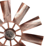 BinaryABC Outdoor Yard Windmill Metal Wind Spinner,Wind Sculptures Spinners Yard Decor Pinwheel,for Garden Yard Lawn Patio Decoration