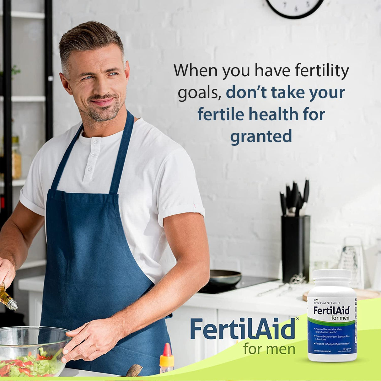 Fairhaven Health FertilAid for Men and Women Combo Fertility Supplements for Men and Women | Count and Motility Support Pre-Conception for Him | Prenatal Vitamin for Her with Vitex and Folate