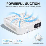 CHRISTINE SHELLY Nail Dust Collector, Powerful Vacuum Fan Vent Dust Collector Extractor Dust Suction Machine for Acrylic Nails Polishing, Nail Salon, White