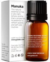Gya Labs Manuka Essential Oil for Skin - 0.34 Fl Oz - 100% Pure Natural Manuka Oils for Skin, Nails, Candle Making & Aromatherapy - Herbaceous & Earthy Scent