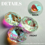 Troyune 200pcs 14mm Crystal Glass Octagon Beads with 2 Holes, Faceted Prism Spacer for DIY Jewelry Making, Chandelier Replacement, Suncatcher, Lamp Hanging Ornaments and Pendant Crafts