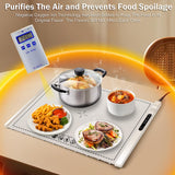 Food Warming Mat - Portable Party Buffet Electric Warming Tray, Foldable Food Warmer, Timed Off, Temperature Adjustable, Suitable for Daily, Outdoor, Party