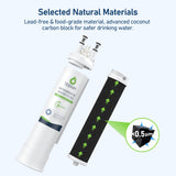TEEHAY PWF-1 FPPWFU01 Water Filter & PureAir Ultra II PAULTRA2 Air Filter Combo, Compatible with Frigidaire FRIGCOMBO13, FRSS26L3AF, FRSS2333AS, FRSC2333AS, FRSS2323AB, 1 Combo