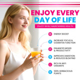 30 Servings Super Yerba Packets,Yerba Mate Instant Tea Powder，Super Yerba Raspberry Lemonade Flavor，Energy Boost,Mental Clarity and Gut Health by Ashwagandha, Prebiotics and Probiotics (1)