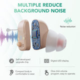 OTC Hearing Aids for Seniors, Hearing Aid Amplifiers Devices Rechargeable with Noise Cancelling, Superior Sound Quality for Adults Women Men Hearing Loss, Auto On/Off