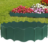 EEOCWF 20 Pcs Garden Edging Border, 10.5ft Plastic No Dig Landscape Borders, 5.3 inch Tall Interlock Decorative Gardens Fences Edging, Flexible Lawn Flower Bed Border, for DIY Patio Walkway Yard