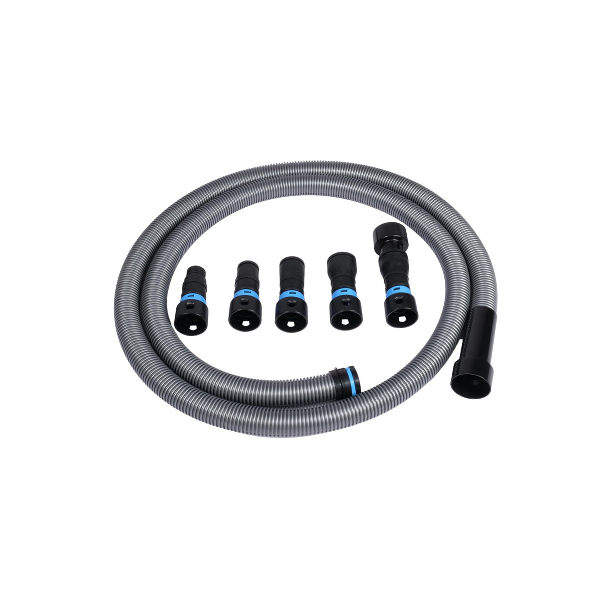Cen-Tec Systems 94698 Quick Click 10 Ft. Hose for Home and Shop Vacuums with Expanded Multi-Brand Power Tool Adapter Set for Dust Collection