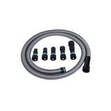 Cen-Tec Systems 94698 Quick Click 10 Ft. Hose for Home and Shop Vacuums with Expanded Multi-Brand Power Tool Adapter Set for Dust Collection