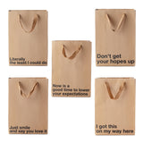 MilkToast Brands Funny Gift Bag Set of 5, Gift Bags With Handles 11 x 8 x 4