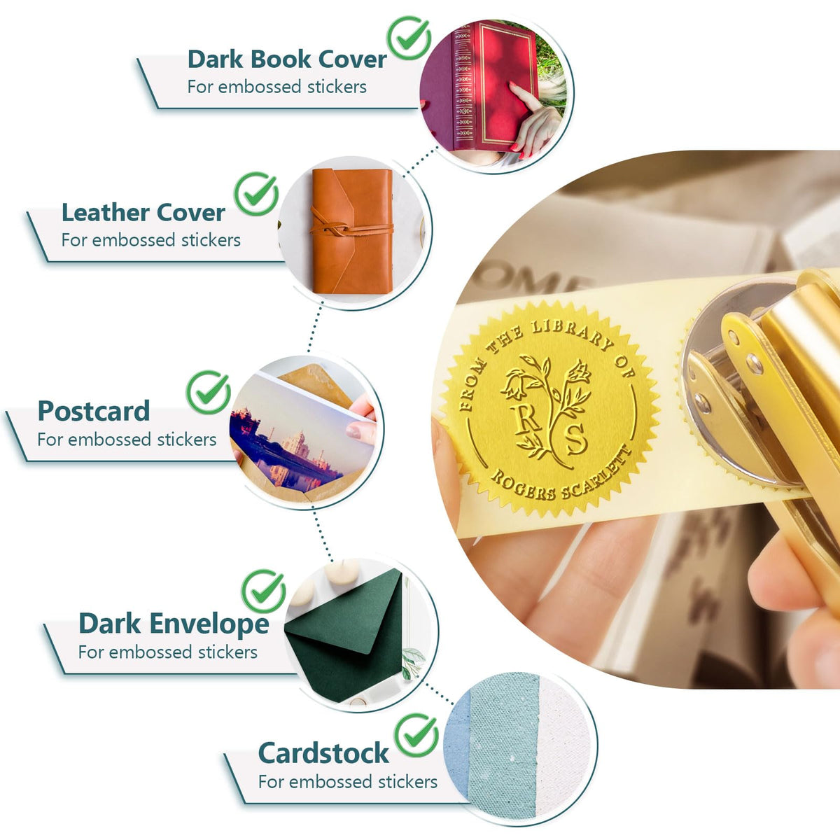 Personalized Book Embosser - Custom Designs for Book Lovers & Libraries
