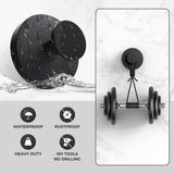 WingWider Shower Hooks for Inside Shower,Suction Cup Hooks for Glass Window,Removable Towel Hooks for Bathrooms,4 Packs(Black)
