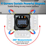 Digital Angle Finder with Electronic Laser - 4-side Strong Magnetic Angle Gauge, Cube Inclinometer with Backlight, Table Saw Miter Protractor, Woodworking Measuring Tool, Level Box for Hanging