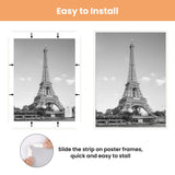 upsimples 16x24 Poster Frame, Easy Slide-In Assembly, White, 3 Pack