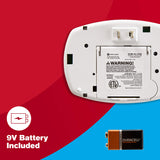 First Alert CO606, Plug-In Carbon Monoxide (CO) Detector, Hardwired Alarm with Battery Backup, 3-Pack