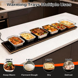 Electric Warming Tray for Buffets Party(59x14 Inches)Food Warming Mat with 12 Temp-Settings,Built-in Thermostat and Full Surface Heating,Versatile Food Warmers for Parties Buffet,Gatherings,Daily Use