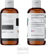 USDA Organic Black Cumin Seed Oil Liquid (8 fl oz) Premium Cold-Pressed Nigella Sativa Producing Pure - Antioxidant Supplement - Vegan, Gluten-Free, & Non-GMO (No Pills or Capsules)