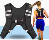 Gymnastics Power - Weighted Vest 6LB, 8LB, 10LB, 15LB, 25lb, 35lb, 45lb, 60lb Removable Iron Weights for Men and Women Workout for Calisthenics and Fitness Sport Training (Black, 10 LB)