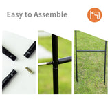 Mr.Ton Garden Arch Arbors, Trellis for Climbing Plants Outdoor 6-8ft, Two Way Assemble Wedding Decoration Metal Arch,Black