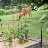 Junkogo Deer Fence Netting for Garden, 5x100 FT Plastic Mesh Fencing Roll