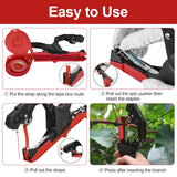 RUKHOOL Upgraded Plant Tying Machine Gun to Tie Up Vine Tomatoes and Grapes Quickly Garden Tape Tool for Gardeners Farmers with SK5 Blade Replacement Garden Tapes and Staples