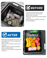 Wire Basket for Ninja FrostVault Hard Cooler & Wheeled Cooler - Heavy-Duty Organizer Rack for Efficient Storage, Dry-Goods Basket for Perfect for Camping Trips or Outdoor Parties, Black(L)