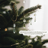 Premium Clear Crystal Glass Drops 2.4" -Multi Purpose Bluk Crystal Beads Hanging Prisms for Holiday Party/Home/Window Decoration/Chandelier Replacement Parts (M-100pcs)