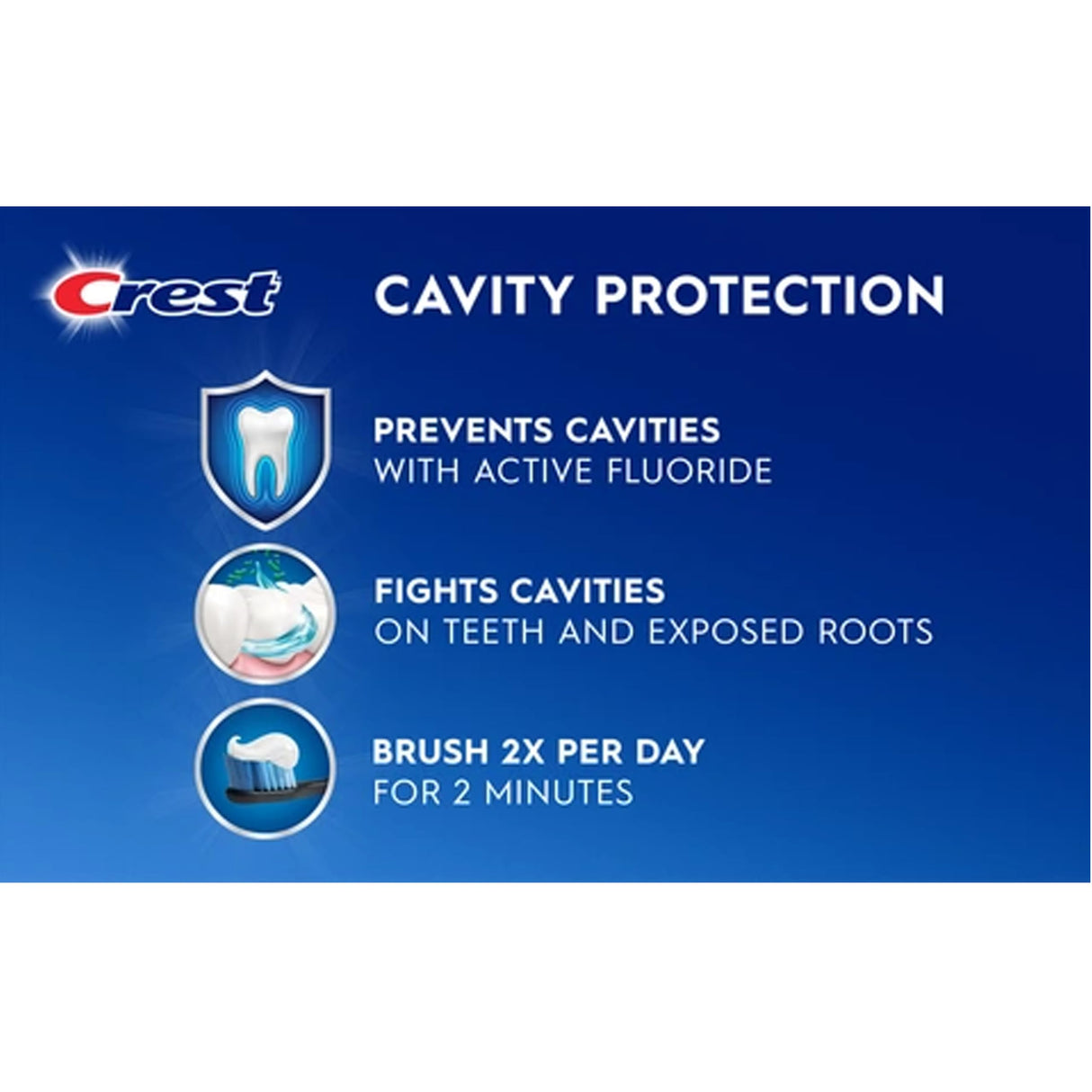 Crest Toothpaste Cavity Protection Regular (Pack of 3)