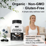 Purely Nutrient Ethiopian Black Seed Oil, Purely Ethiopian Black Seed Oil Capsules 4.64% Thymoquinone, Organic Cold Pressed Black Cumin Seed Oil Softgels, Non-GMO, Gluten-Free, 60 Softgels