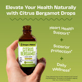 Citrus Bergamot Extract 25:1 Liquid Drops – Vegan, Gluten-Free – Comparable to Resveratrol and Berberine Supplement – 1000mg Bergamot Supplement for Heart Wellness and Metabolic Support (Citrus,60mL)