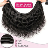 12A Human Hair Bundles 24 26 28 30 Inch Body Wave Bundles Human Hair 100% Unprocessed Brazilian Virgin Weave Bundles 4 Bundles Real Natural Black Wavy Human Hair Extensions 1B Bundles for Women