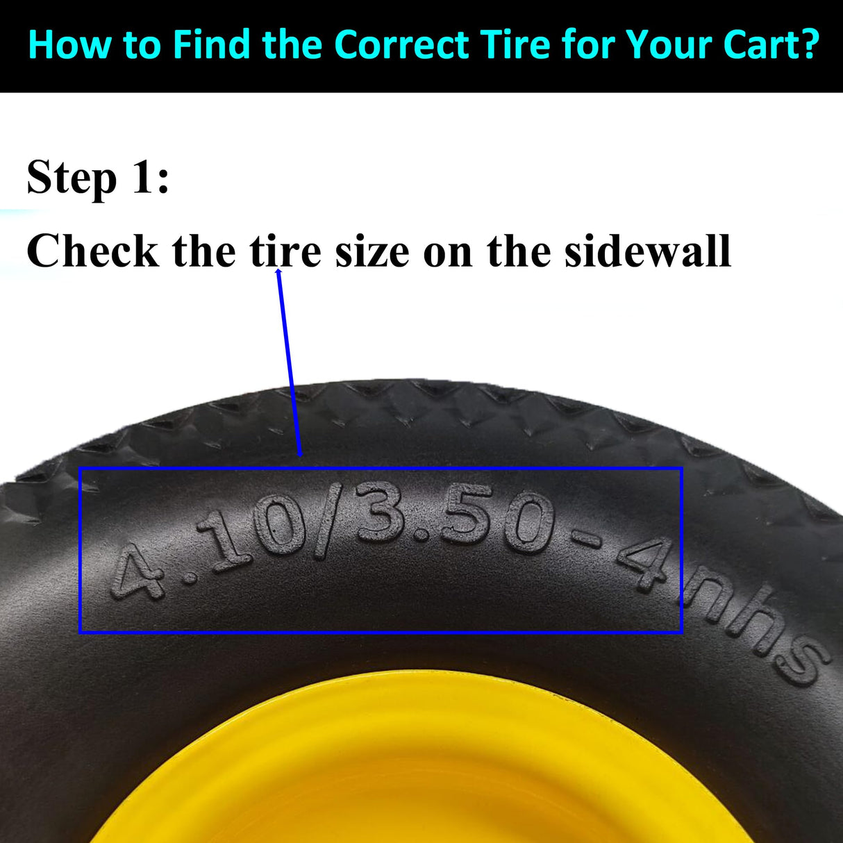 Flat Free 4.10/3.50-4 Tire with 3/4 & 5/8 Axle Bore, 3.5” Center Hub 10 inch Solid Tire Replacement for Hand Truck/Wagon/Garden Cart/Wheelbarrow/Dolly(Set of 2)