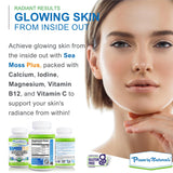 Power By Naturals Sea Moss Plus - USDA Certified Organic Wildcrafted Irish Seamoss, Bladderwrack & Burdock Root, Supplement for Immunity, 60Ct, 2 Pack