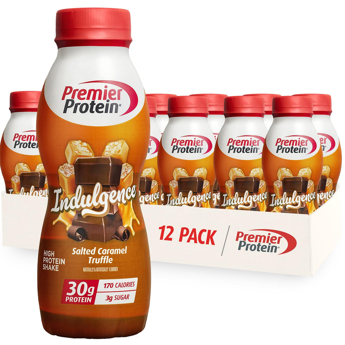 Premier Protein Indulgence Protein Shake, 30g Protein, 3g Sugar, Salte ...