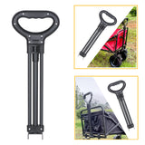 Aymzbd Trolley Pull Handle, Folding Wagon Pull Handle Replacement, Adjustable Shopping Cart Pull Handle for Garden Carts Picnic Carts Beach Park, Style D